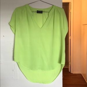 ASTR the label lime green blouse
